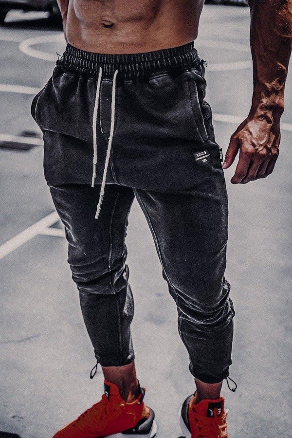 Size Up Charcoal Retro Crew Joggers