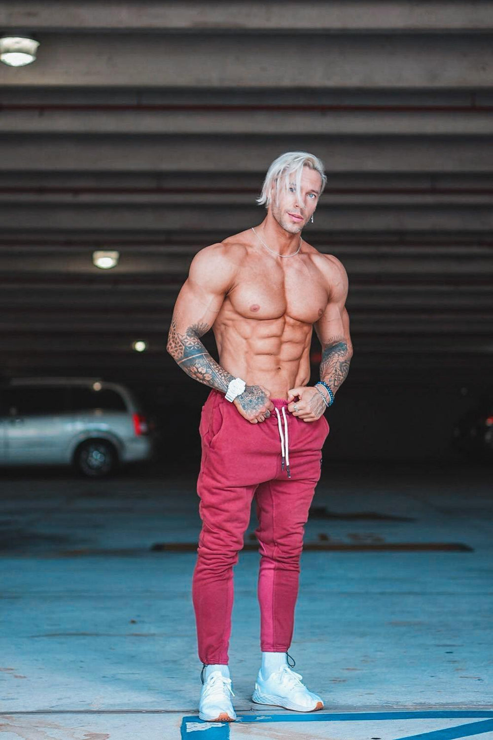 Size Up Crimson Retro Crew Joggers