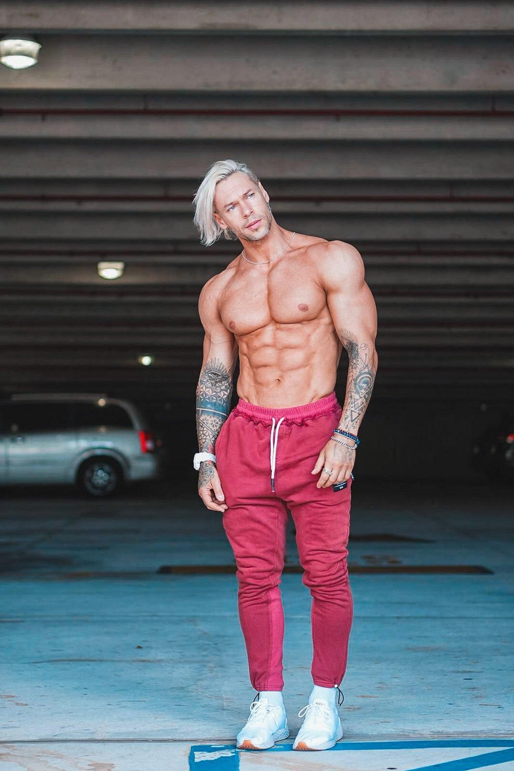 Size Up Crimson Retro Crew Joggers