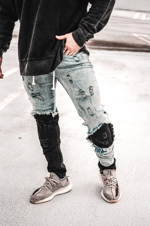 Size Up Two Faced Repurposed Denim Jeans *LIMITED*