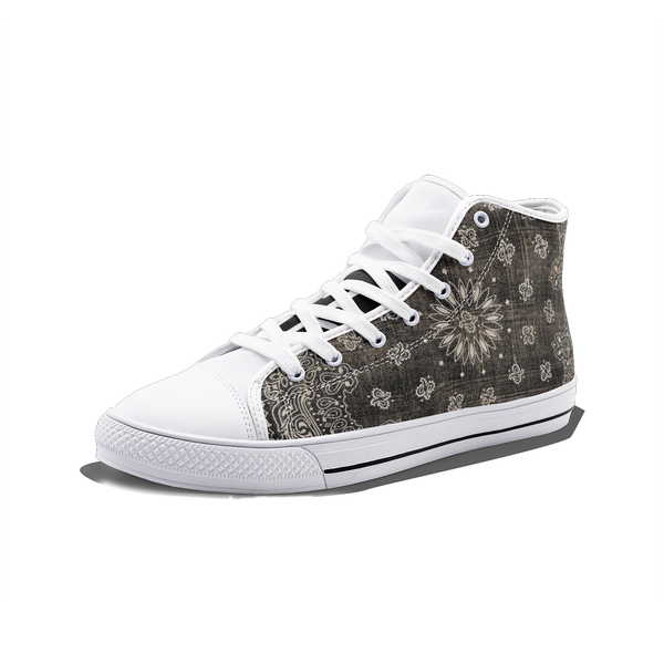 Size Up Faded Paisley High Top Shoes