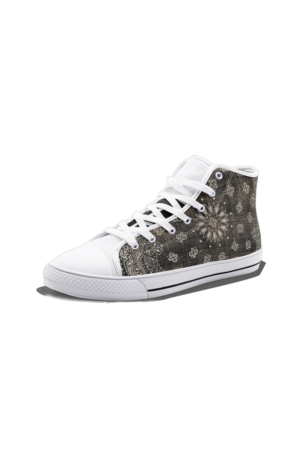 Size Up Faded Paisley High Top Shoes